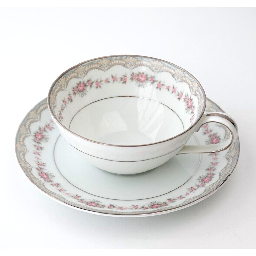 Vtg Noritake China Glenwood Dinnerware 7 Piece Place Setting for one #5770 Japan - Picture 16 of 16